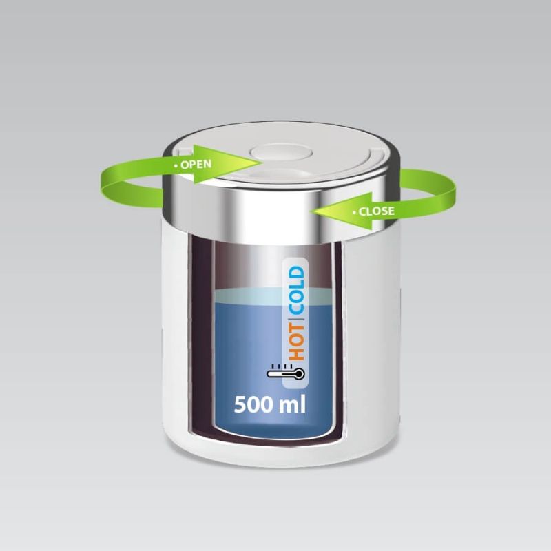 Lunch thermos 500 ml MR-1649-50-WHITE MAESTRO AGD - Produkty/Termosy i kubki termiczne Your Sports Performance