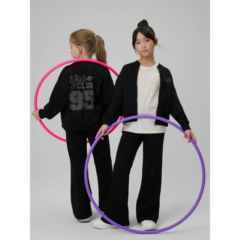Girls' loose sweatshirt without hood 4F 4FJRSS26TSWSF2626-20S