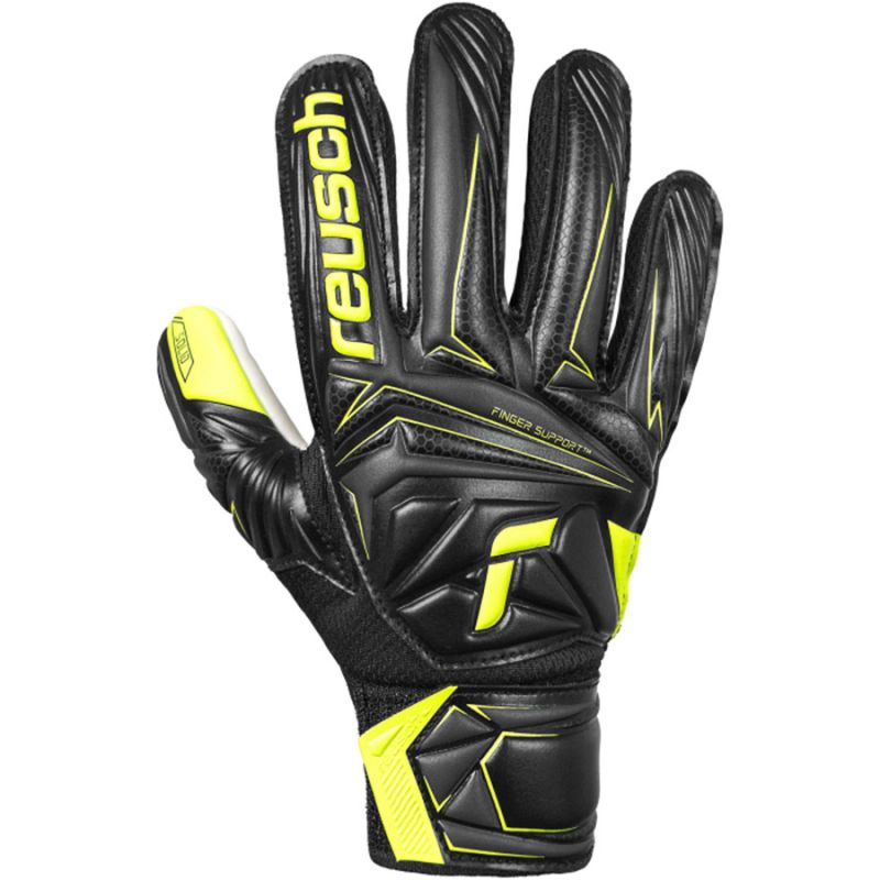 Reusch Attrakt Starter Solid Finger Support Junior Gloves 56 72 511 7752 Reusch