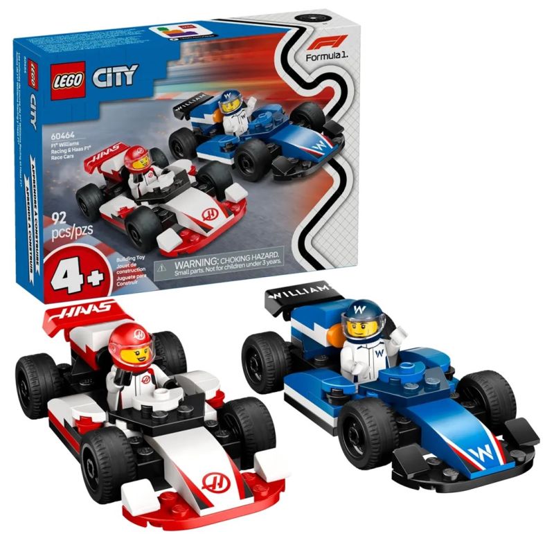 LEGO CITY 60464 F1 Williams Racing and Haas F1 cars In preparation Your Sports Performance