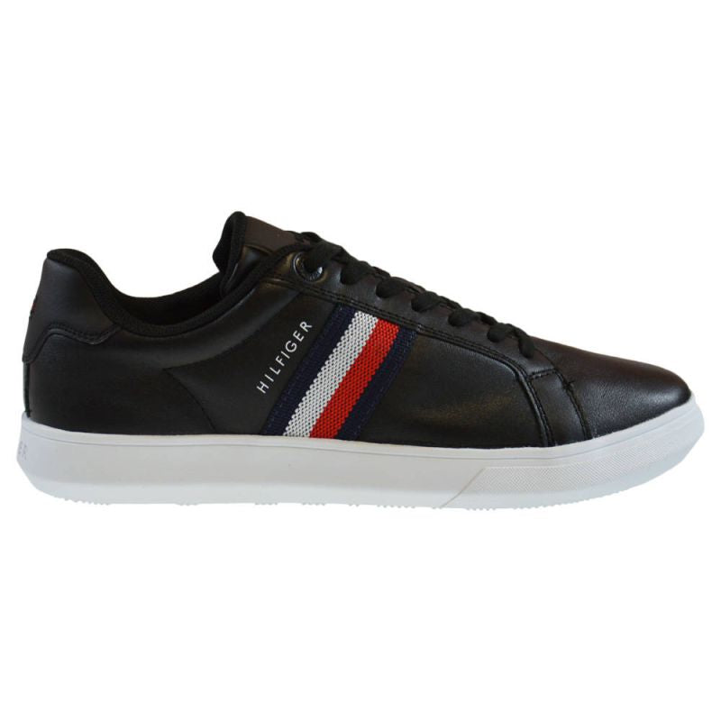 Tommy Hilfiger Essential Leather Cupsole Men's Shoes Black - FM0FM03424-BDS Obuwie/Buty na co dzień Your Sports Performance