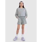 Girls' sweatshirt without a hood, 4F 4FJWSS25TSWSF1504-25S *Kategoria tymczasowa Your Sports Performance