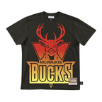 Mitchell & Ness NBA Milwaukee Bucks T-Shirt Black Odzież/Odzież na co dzień Your Sports Performance