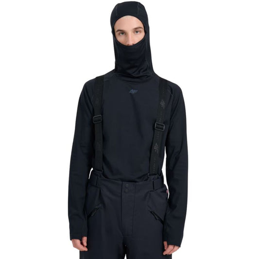 Men's thermal sweatshirt 4F M100 deep black 4FWAW25UBRUM100 20S In preparation Your Sports Performance