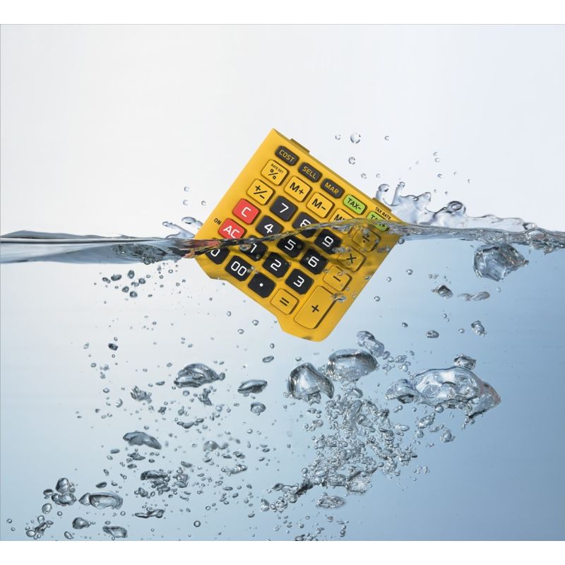 CASIO WATERPROOF OFFICE CALCULATOR WM-320MT-S, 12-digit display, Removable keyboard, 108.5x168.5, Water and dirt resistance level: IP54 In preparation Your Sports Performance