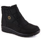 News W EVE437A black wedge snow boots Footwear/Outdoor/News Your Sports Performance