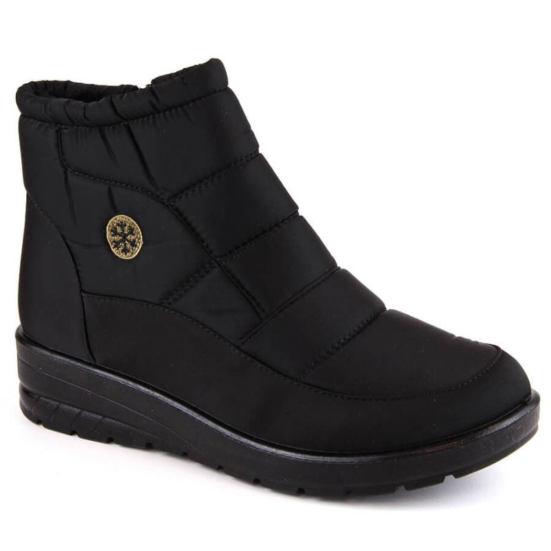 News W EVE437A black wedge snow boots Footwear/Outdoor/News Your Sports Performance
