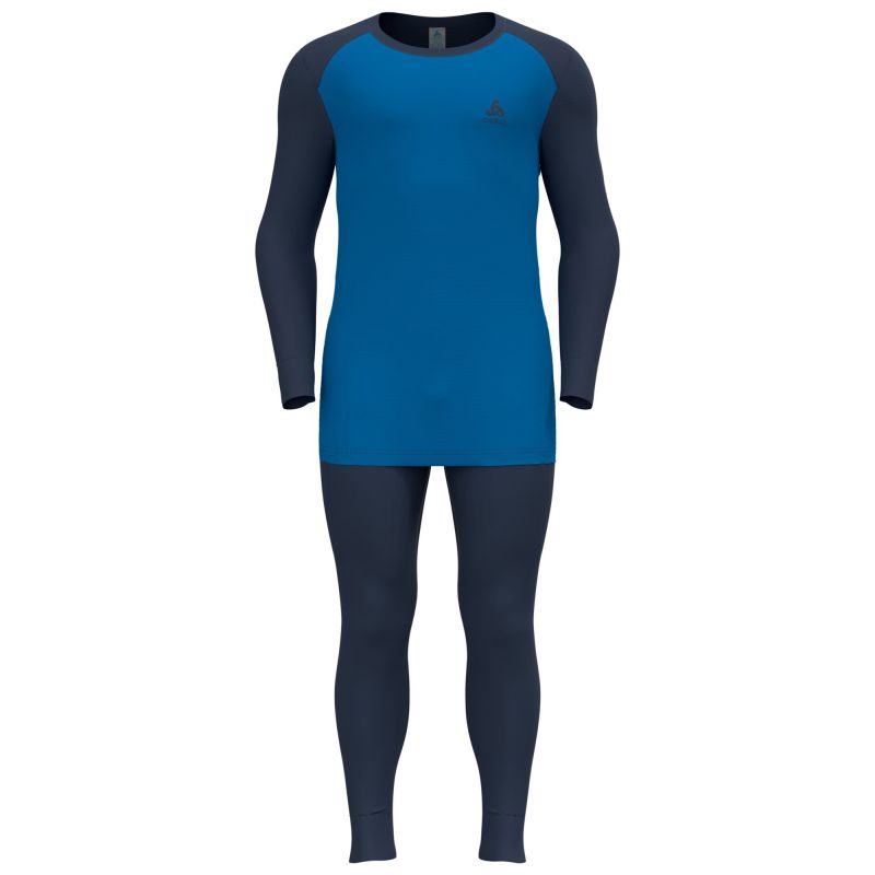 Odlo ACTIVE WARM ECO Special Men’s Thermal Underwear Set, Navy Blue