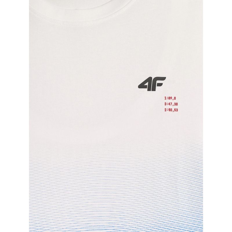 Men's regular printed T-shirt 4F 4FRSS26TTSHM4040-33A