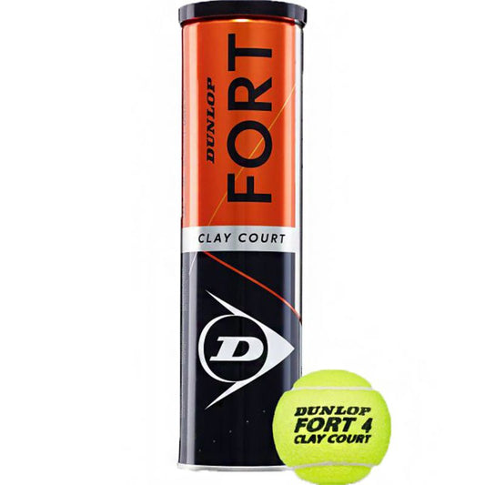 Dunlop Fort Clay Court Tennis Balls 4 pcs 601613 Accessories/Balls/Tennis/inny Your Sports Performance