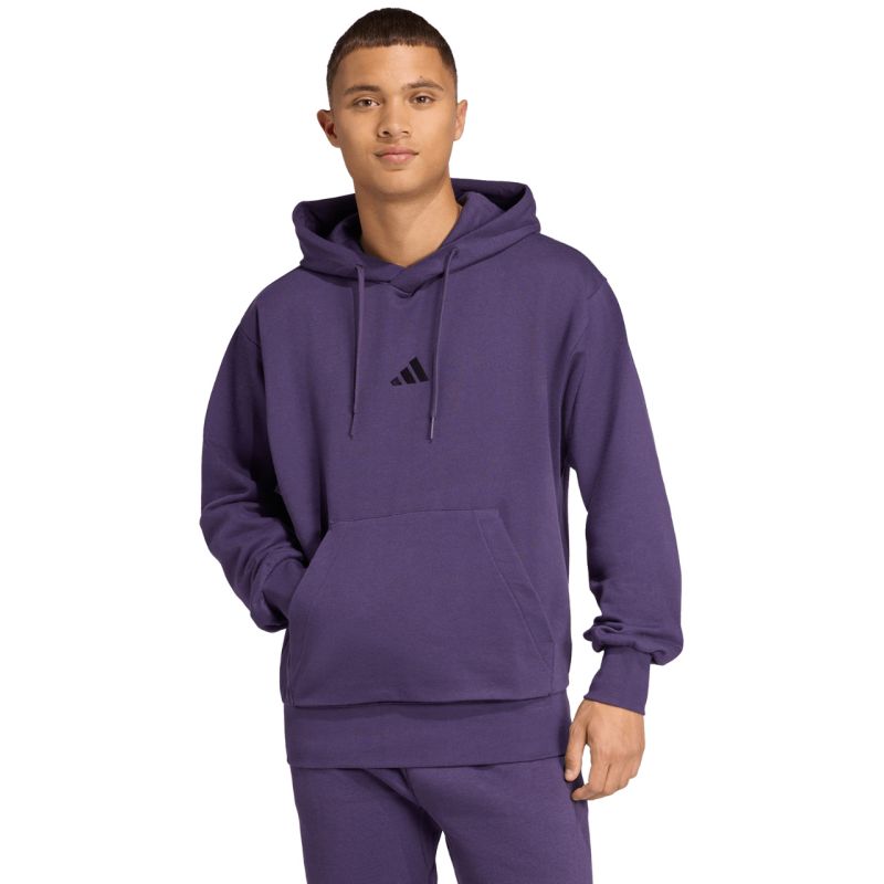 Men's adidas Essentials Feelcozy purple sweatshirt JX5661 adidas