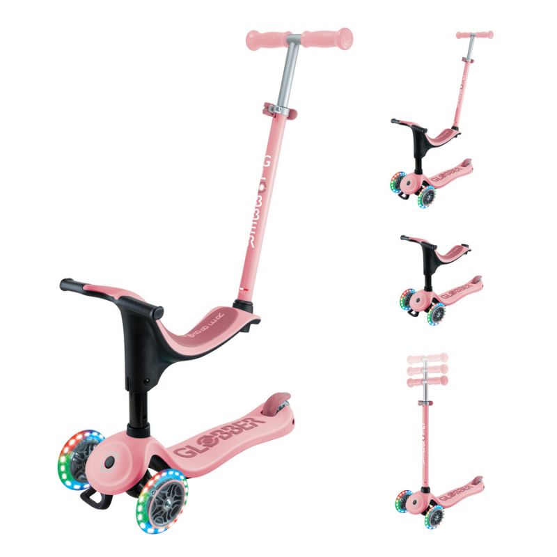 Scooter with seat GO•UP SPORTY LIGHTS (452-710-4 S) Accessories/Skating/Hulajnogi/Traditional/For kids/Globber Your Sports Performance