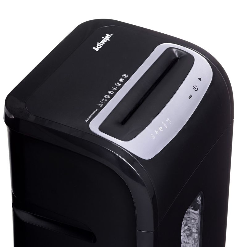 Activejet ASH-2502C shredder, P-4, 28 l, 4x40 mm shreds, 25 sheets, black Urządzenia biurowe/Niszczarki Your Sports Performance