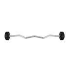 Rubber-coated fixed barbell/bar, curved, 25 kg HMS GSL25 In preparation Your Sports Performance