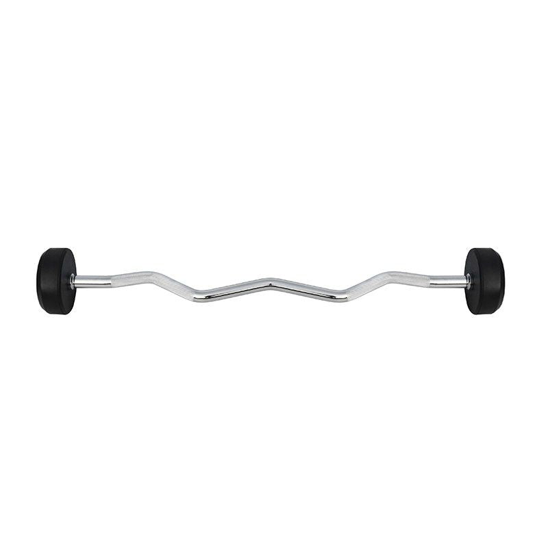 Rubber-coated fixed barbell/bar, curved, 25 kg HMS GSL25 In preparation Your Sports Performance