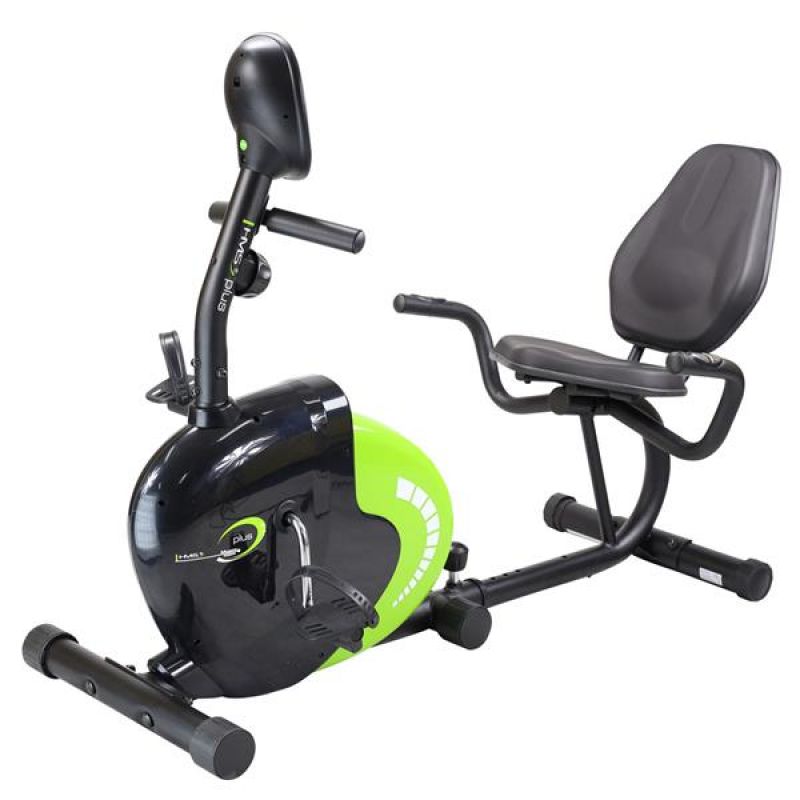 Horizontal magnetic bike plus HMS R9259 black and green Accessories/Training equipment/Rowery, orbitreki Your Sports Performance