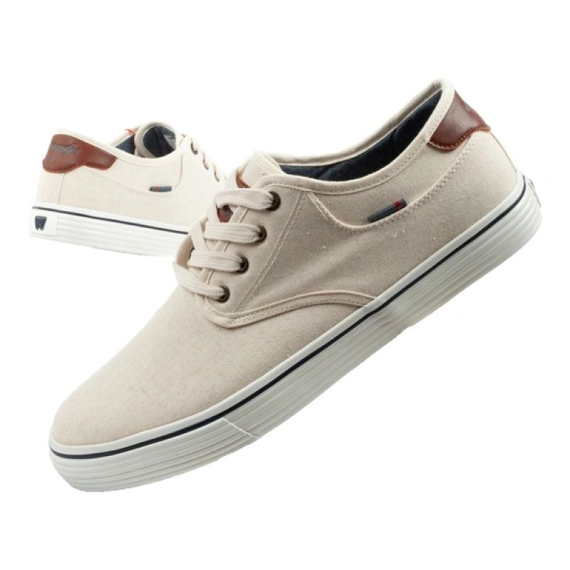 Wrangler Men’s Calypso Derby Sneakers, Ecru Casual Shoes, Stylish and Comfortable