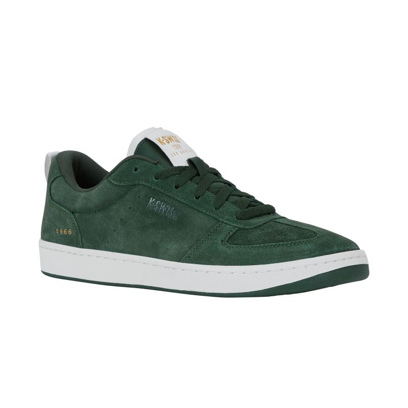 K-Swiss COURT VARSITY SDE LEAF SMOKED GREEN/SNOW WHITE-M (04733-319-M)