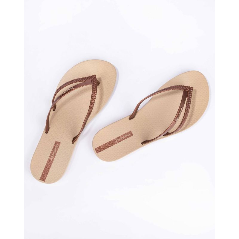 Ipanema Bossa Fem women's summer beach flip-flops beige (82067-21975) In preparation Your Sports Performance