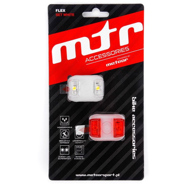 Meteor Flex 31528 Bike Light Set Accessories/Bicycle/Akcesoria rowerowe Your Sports Performance
