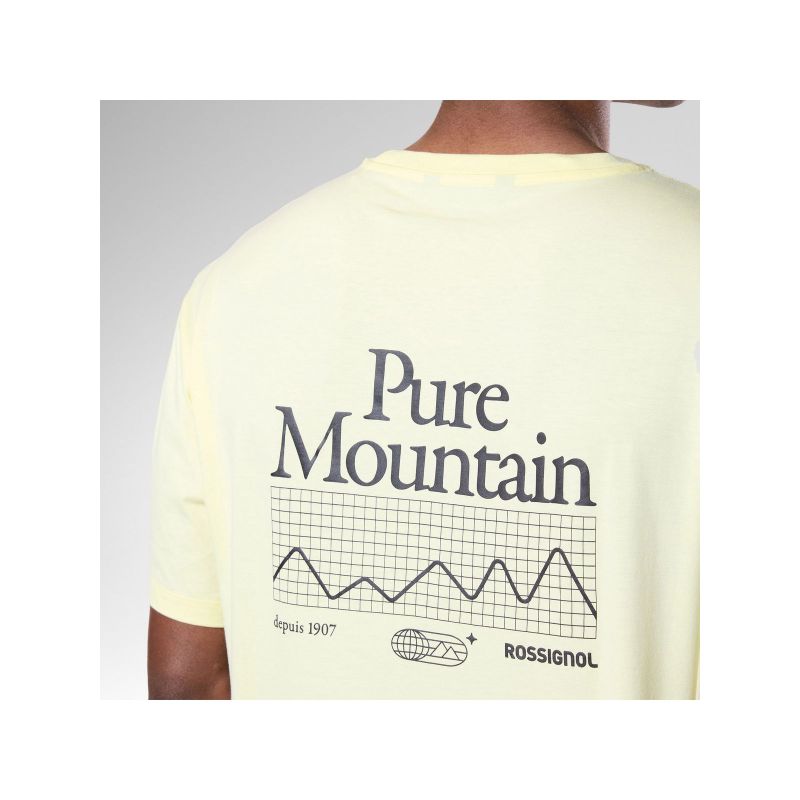 ROSSIGNOL M Graphic Waterfall Tee Yellow