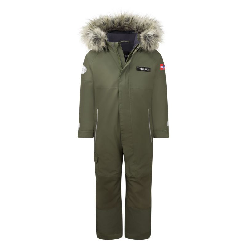 Trollkids Kids Kirkenes Snowsuit Winter Waterproof Green (387-351) In preparation Your Sports Performance