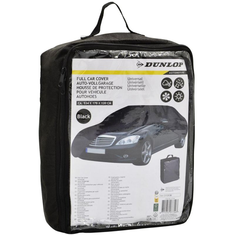 CAR COVER 534X178X120CM PEVA DUNLOP BLACK Dom I Ogród/Auto Your Sports Performance