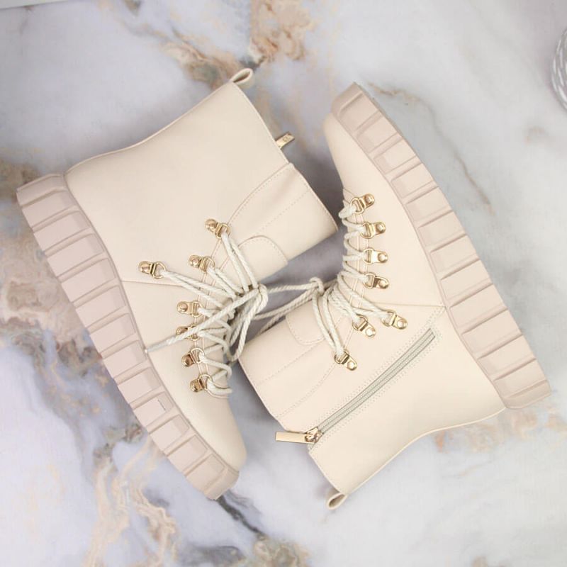 Insulated platform boots Potocki W WOL108B beige Footwear/Outdoor/Potocki Your Sports Performance