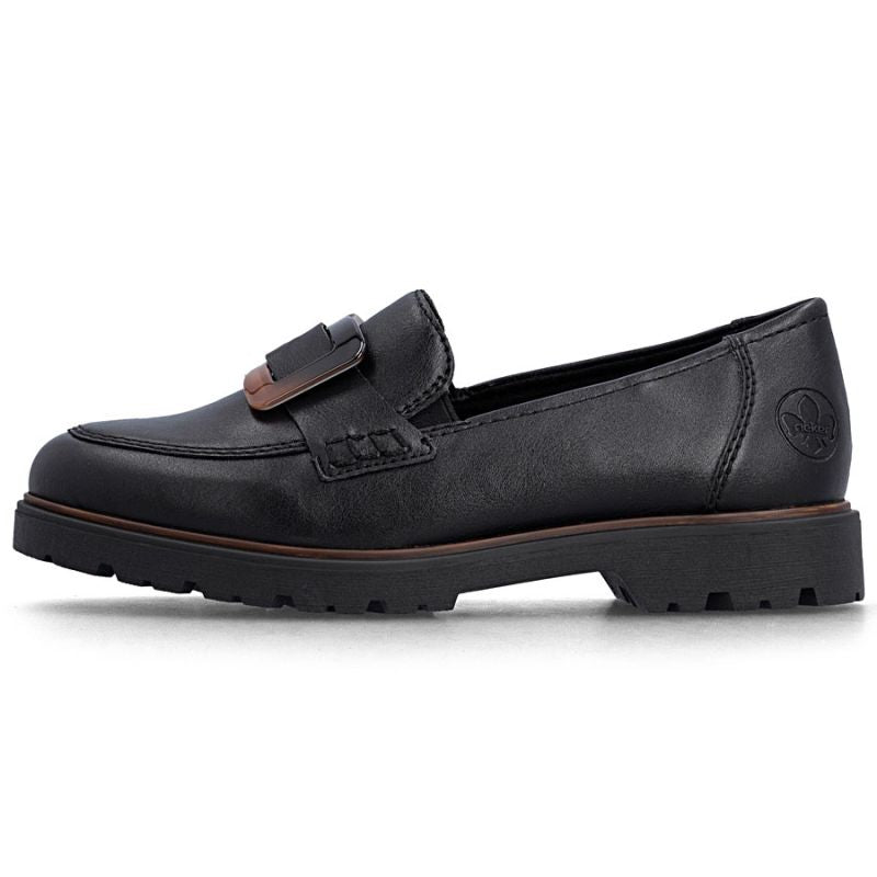 Women's black lords shoes Rieker 45553-00