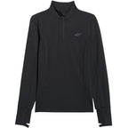 Women's thermal sweatshirt 4F F098 deep black 4FWAW25UBRUF098 20S In preparation Your Sports Performance