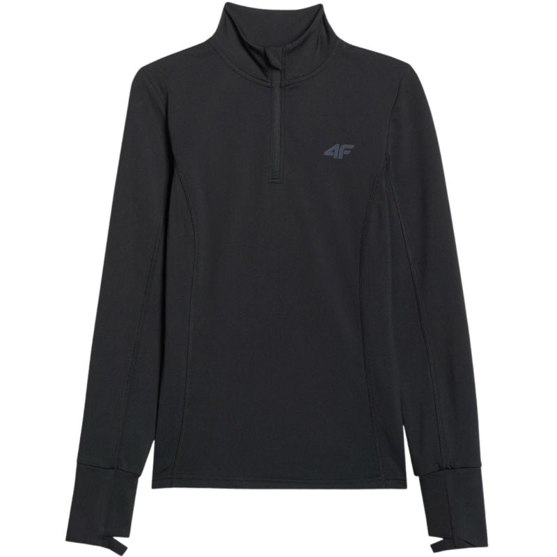 Women's thermal sweatshirt 4F F098 deep black 4FWAW25UBRUF098 20S In preparation Your Sports Performance