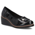 Leather wedge pumps black Filippo DP7661/26 BK Filippo