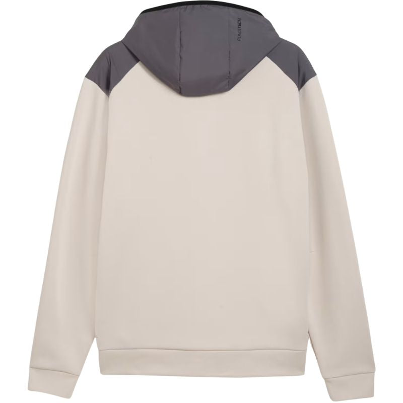 Men's Puma Tech Material Mix Full-Zip Hoodie Beige 694490 82