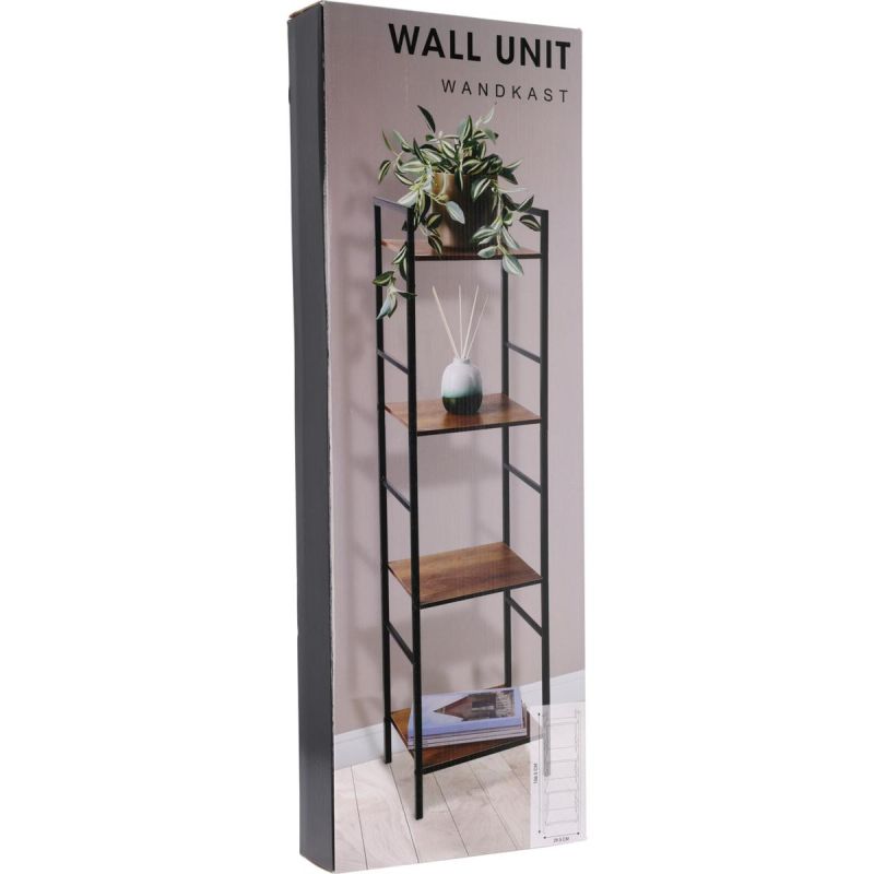 BLACK METAL SHELVING 4 SHELVES 29.5x23.5x106.5CM Home and Garden/Equipment Your Sports Performance