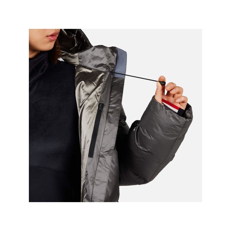 ROSSIGNOL W DAILLE DOWN JKT women's ski jacket gray