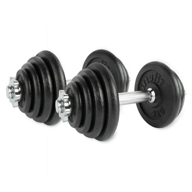 VIRTUFIT ADJUSTABLE PRO DUMBBELL SET - BARBELL SET - CAST IRON - 1 X 15 KG In preparation Your Sports Performance