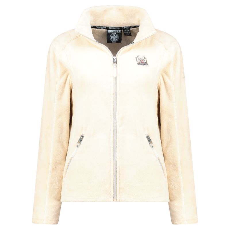Women’s Fleece Jacket Geographical Norway TICARINA OFF WHITE DB LADY 0124 (WZ8084F/GN-OFF WHITE)