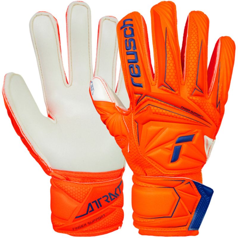 Reusch Attrakt Solid Finger Support Junior Gloves 56 72 510 2290 Reusch