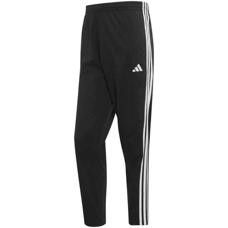 Men's adidas Essentials 3-Stripes Single Jersey Pants Black KY6611