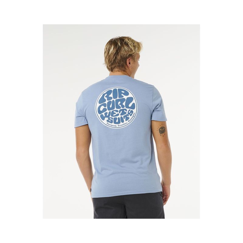 RIP CURL Wettie Passage Icon Tee Blue