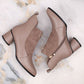 D&amp;A S.Barski Premium Collection high-heeled ankle boots W OLI232B, beige Footwear/Outdoor/S.Barski Your Sports Performance