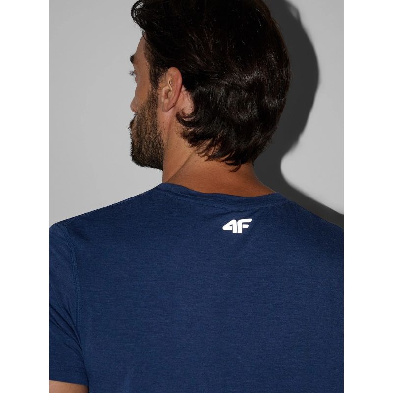 Men's trekking t-shirt made of bamboo fiber 4F 4FRAW26TFTSM2963-32M