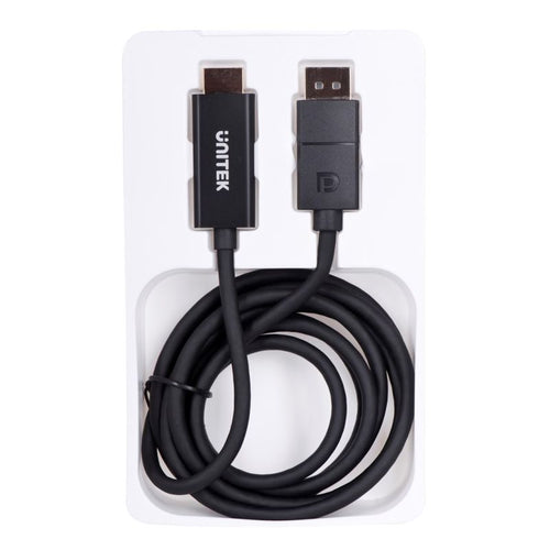 UNITEK ADAPTER CABLE DP 1.2 - HDMI, 4K 60HZ, 1.9M Kable i adaptery/Adaptery, przejściówki Your Sports Performance