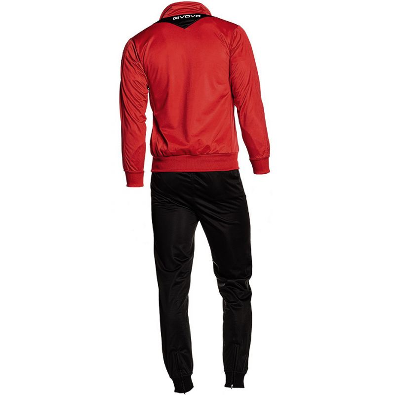Tracksuit Givova Tuta Visa TR018 1210 red/black Clothing/Football/Mężczyźni/Joma Givova