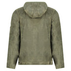 Geographical Norway UPLOAD HOOD OLIVE DB MEN 224 Men's Fleece Jacket (WY3387H/GN-OLIVE)