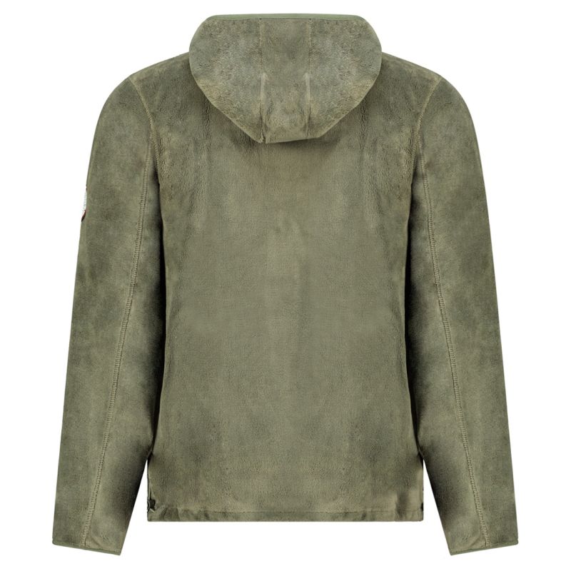 Geographical Norway UPLOAD HOOD OLIVE DB MEN 224 Men's Fleece Jacket (WY3387H/GN-OLIVE)
