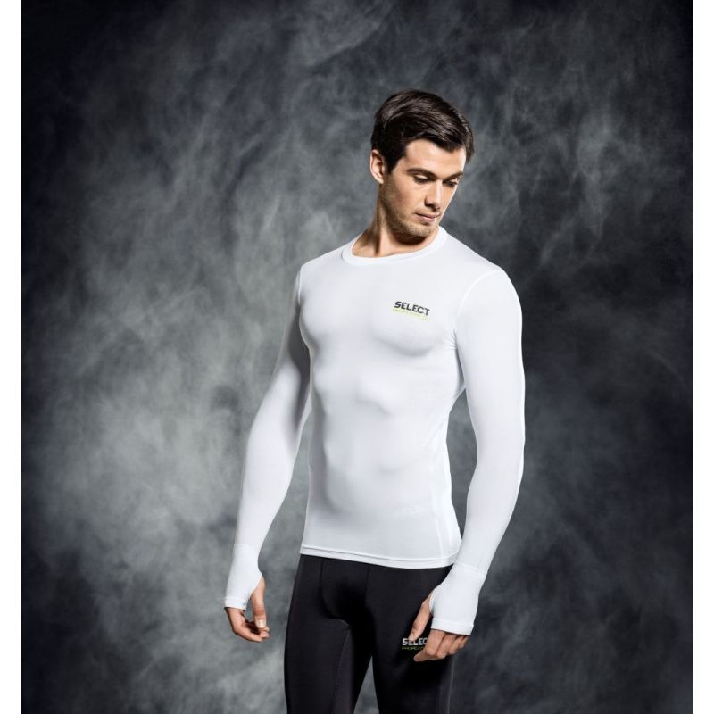 SELECT Thermoactive T-shirt 6902 WHITE with thumb hole, LONG SLEEVE In preparation Your Sports Performance