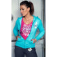 Women's T-shirt LEONE LW1011/S16 turquoise "M" In preparation Your Sports Performance