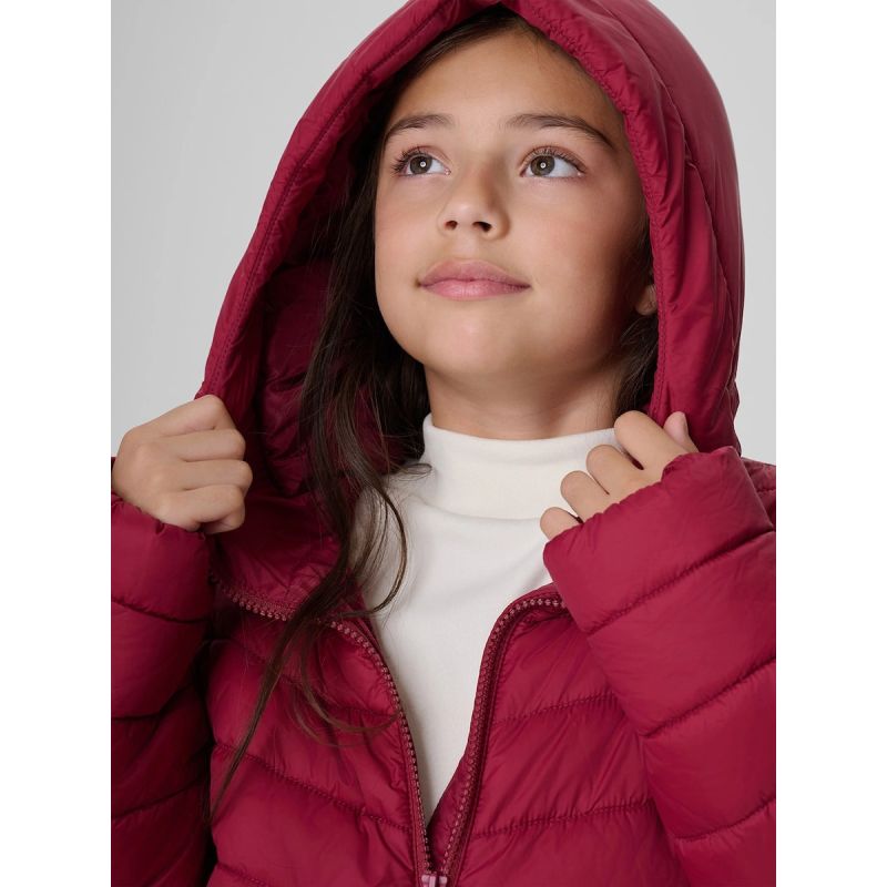 Girls' jacket with synthetic filling 4F 4FJRAW26TDJAF1054-60S