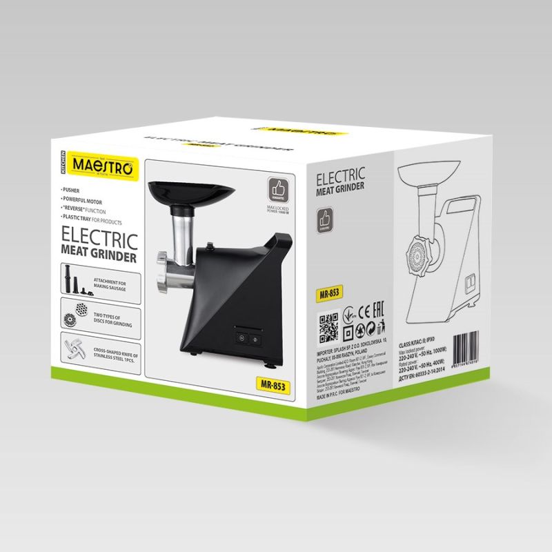 Meat grinder 1000W MR-853 MAESTRO AGD - Produkty/Maszynki do mielenia Your Sports Performance